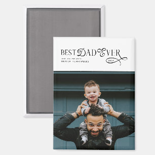 Beste Vader Ooit Foto Moderne Vaderdag Geschenken Magneet