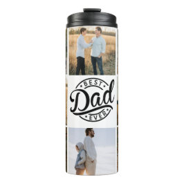 "Beste vader ooit" Foto Tumbler Thermosbeker