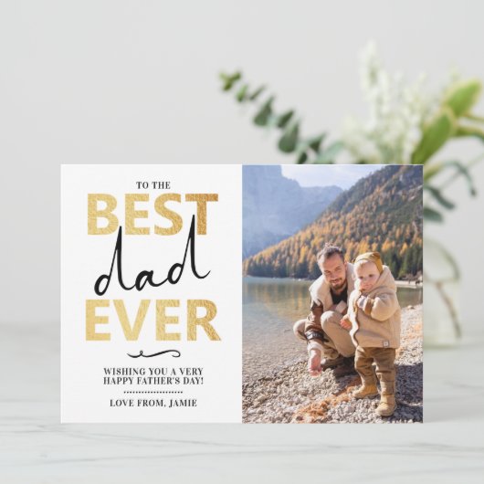 Beste vader ooit | Foto Vaderdag (Staand voorkant)