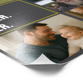 Beste vader ooit Fotocollage en aangepaste tekst Foto Afdruk (Hoek)