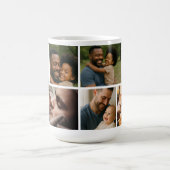 Beste vader ooit fotocollage en aangepaste tekst koffiemok (Center)