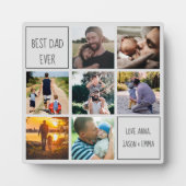 Beste vader ooit fotocollage en sms'en. We houden  Fotoplaat (Voorkant)