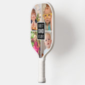 Beste vader ooit fotocollage uit de 4-reeks pickleball paddle (Links)