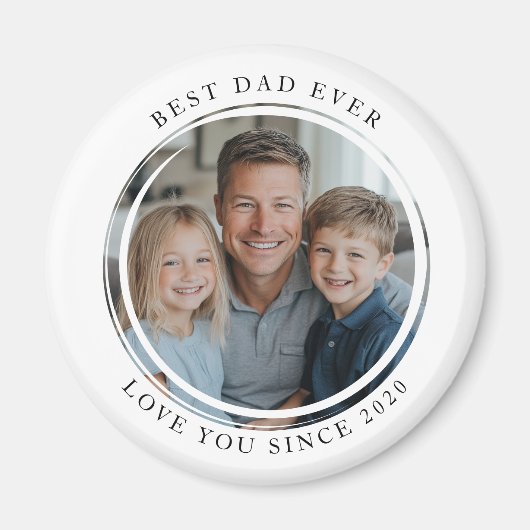 Beste vader ooit Fotomagneet Magneet (Voorkant)