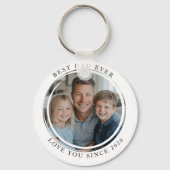 Beste vader ooit Fotomagneet Sleutelhanger (Voorkant)