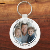 Beste vader ooit Fotomagneet Sleutelhanger (Achterkant)