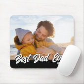 Beste vader ooit Fotonaam Father's Gift Day Muismat (Met muis)