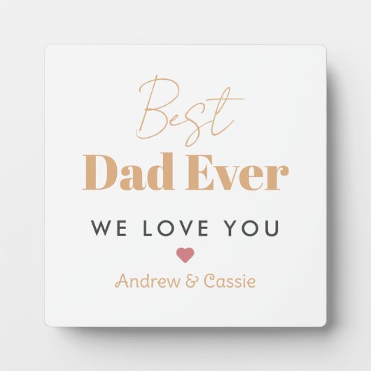 Beste vader ooit fotoplaat (Voorkant)