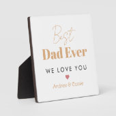 Beste vader ooit fotoplaat (Voorkant)