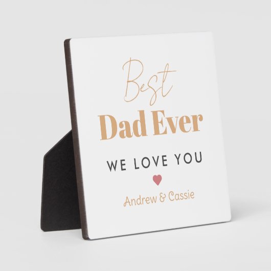 Beste vader ooit fotoplaat (Voorkant)