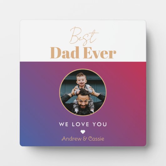 Beste vader ooit fotoplaat (Voorkant)