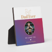 Beste vader ooit fotoplaat (Voorkant)