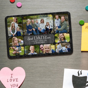 Beste Vader Ooit Foto's van Kinderen Magneet