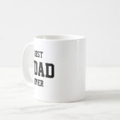 Beste vader ooit Funny Father's Day cadeau mok (Voorkant links)