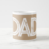 Beste vader ooit gedurfde typografie grote koffiekop (Voorkant)