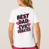 Beste vader ooit. Geen debatten. Grappige Vaderdag T-shirt (Achterkant)