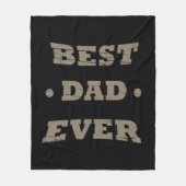 Beste vader ooit gelukkige vaders dag cadeau fleece deken (Voorkant)