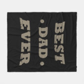Beste vader ooit gelukkige vaders dag cadeau fleece deken (Voorkant (Horizontaal))