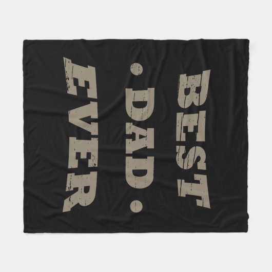Beste vader ooit gelukkige vaders dag cadeau fleece deken (Voorkant (Horizontaal))