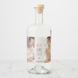 Beste vader ooit" gepersonaliseerd eten en drinken likeurfles etiket