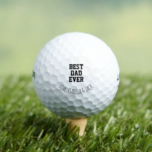 Beste vader ooit gepersonaliseerd golfballen (Insitu Shirt)