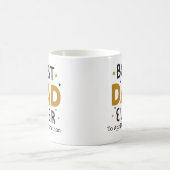 Beste vader ooit gepersonaliseerd koffiemok (Center)