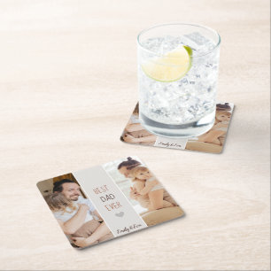 Beste vader ooit" Gepersonaliseerd papier Onderzet Kartonnen Onderzetters