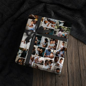 Beste vader ooit gepersonaliseerde familie fotocol inpakpapier vel