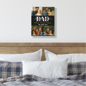 Beste Vader Ooit Gepersonaliseerde Foto Collage Canvas Afdruk (Insitu (Slaapkamer))
