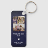 Beste vader ooit gepersonaliseerde foto Fathers Da Sleutelhanger (Achterkant)