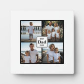 Beste vader ooit gepersonaliseerde foto fotoplaat (Voorkant)