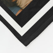 Beste vader ooit gepersonaliseerde fotocollage fleece deken (Hoek)