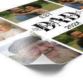 Beste Vader Ooit – Gepersonaliseerde Fotocollage Foto Afdruk (Hoek)
