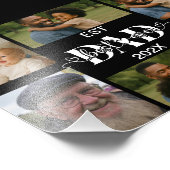 Beste Vader Ooit – Gepersonaliseerde Fotocollage Foto Afdruk (Hoek)