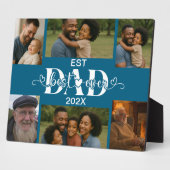 Beste Vader Ooit – Gepersonaliseerde Fotocollage Fotoplaat (Zijkant)
