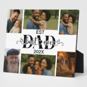Beste Vader Ooit – Gepersonaliseerde Fotocollage Fotoplaat (Zijkant)
