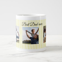 Beste vader ooit gepersonaliseerde fotomok grote koffiekop