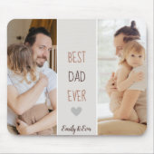 Beste vader ooit gepersonaliseerde Muismat (Voorkant)