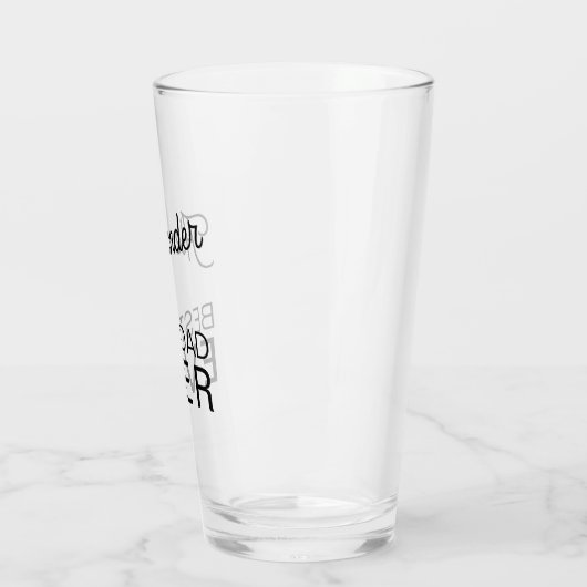 Beste vader ooit gepersonaliseerde naam bier glas (Links)