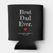 Beste vader ooit gepersonaliseerde namen blikjeskoeler (Achterkant)