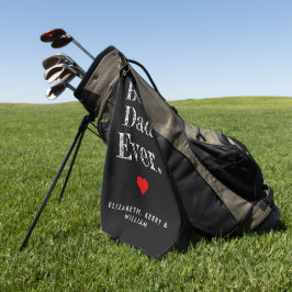 Beste vader ooit gepersonaliseerde namen golfhanddoek