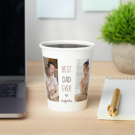 "Beste vader ooit" gepersonaliseerde papieren beke Papieren Bekers