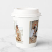 "Beste vader ooit" gepersonaliseerde papieren beke Papieren Bekers (Achterkant)