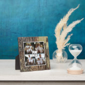 Beste vader ooit gepersonaliseerde rustieke houten fotoplaat (Insitu)