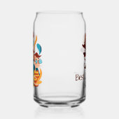 Beste vader ooit - gepersonaliseerde Vaderdag Gift Blikvorm Glas (Links)