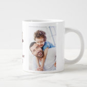 Beste vader ooit - gepersonaliseerde Vaderdag Gift Grote Koffiekop (Rechts)