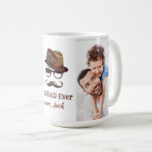 Beste vader ooit - gepersonaliseerde Vaderdag Gift Koffiemok (Voorkant rechts)
