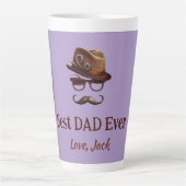 Beste vader ooit - gepersonaliseerde Vaderdag Gift Latte Mok (Voorkant)