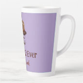 Beste vader ooit - gepersonaliseerde Vaderdag Gift Latte Mok (Rechts)