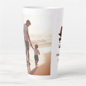 Beste vader ooit - gepersonaliseerde Vaderdag Gift Latte Mok (Voorkant)